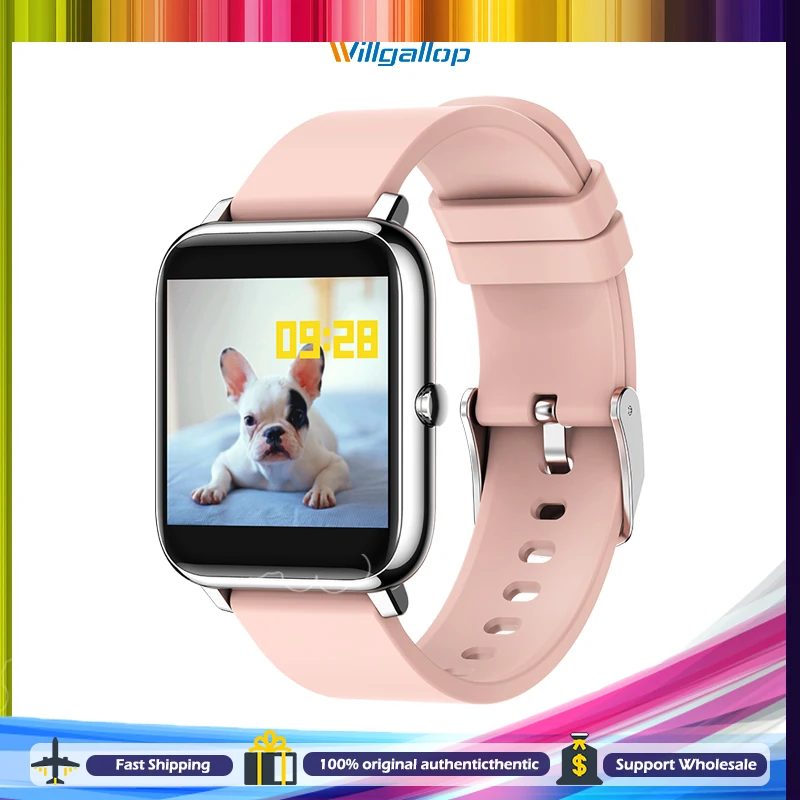 Willgallop Fashion P22 SmartWatch Heart Rate Tracker BT Women Men Waterproof Sports Lady WristWatch For Andriod IOS Phone
