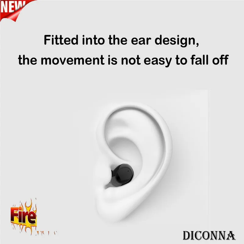 Fashion Bluetooth 4.2 Wireless Earhones TWS Mini Twins Earphones High Sound Quality In-Ear Earbuds Suitale For Driving Leisure