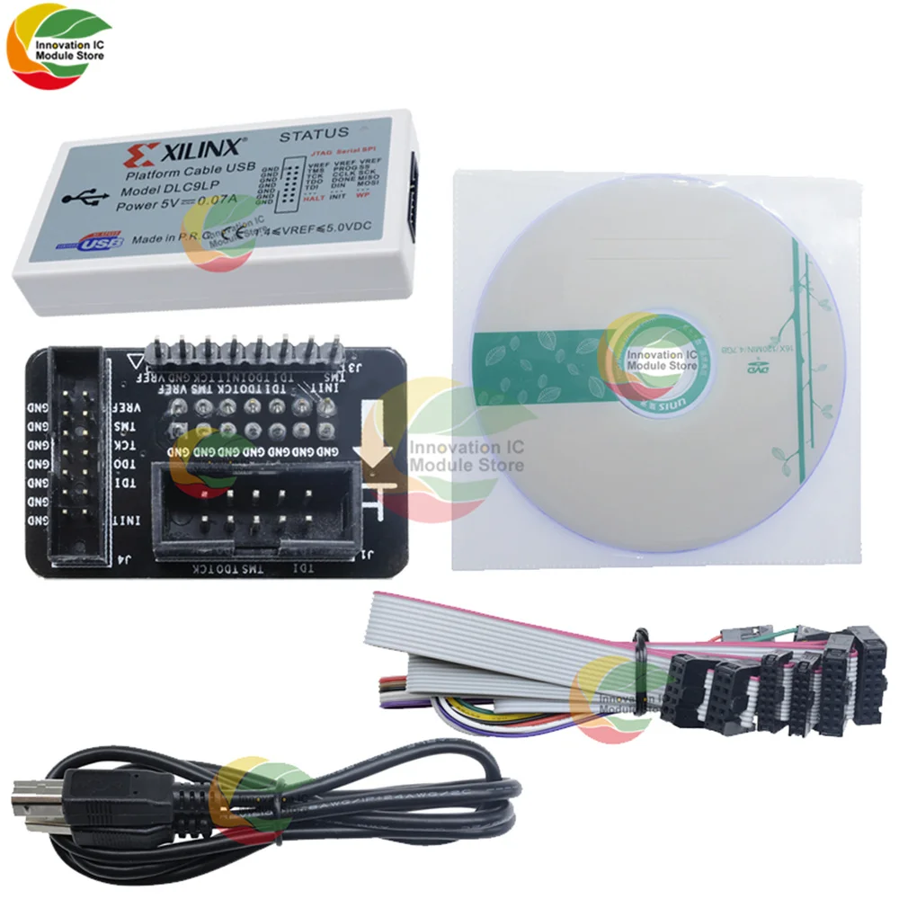 Кабель для загрузки Ziqqucu Xilinx DLC9LP Usb Fpga Cpld Jtag Spi программатор отладки с кабелем Type-b |