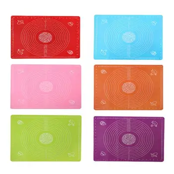 

Silicone Baking Mat Pizza Dough Maker Pastry Kitchen Gadgets Cooking Tools Utensils Bakeware Kneading Accessories 50*40CM