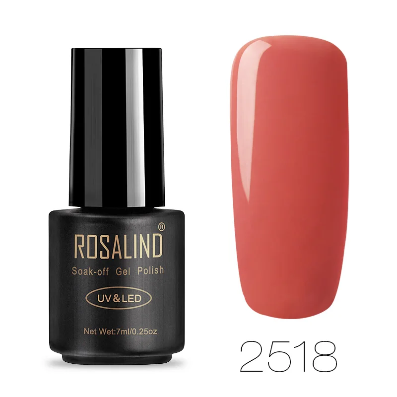 2518 Гель-лак для ногтей ROSALIND УФ-основа под лак гибридные Лаки Vernis Полупостоянный гель лак для маникюра ногтей - Цвет: 2518