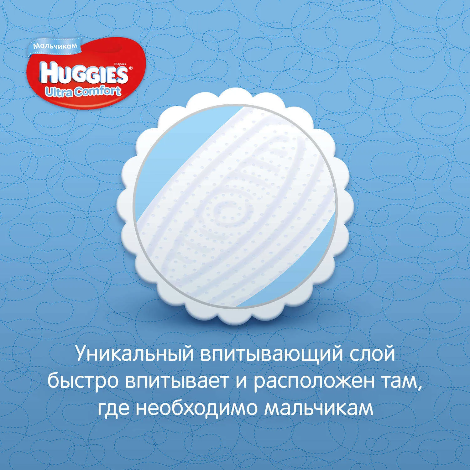 Подгузники Huggies Ultra Comfort для мальчиков 4(8-14 кг) 19 шт