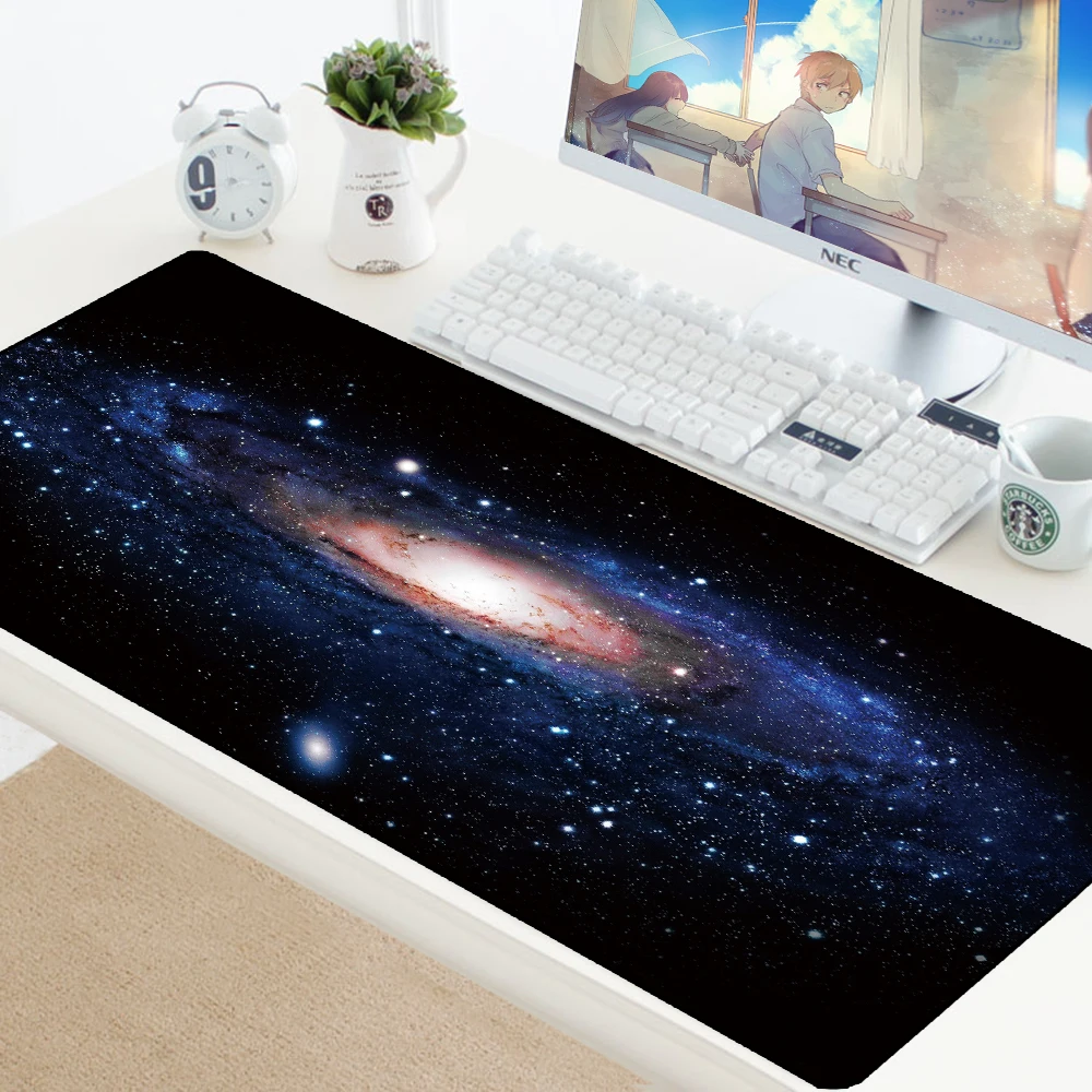 

Starry Night Computer Gaming Mouse Mat Gaming Mousepad For PC Laptop Mouse Mat Durable Rubber Anti-slip Mouse Mat Desk Protector