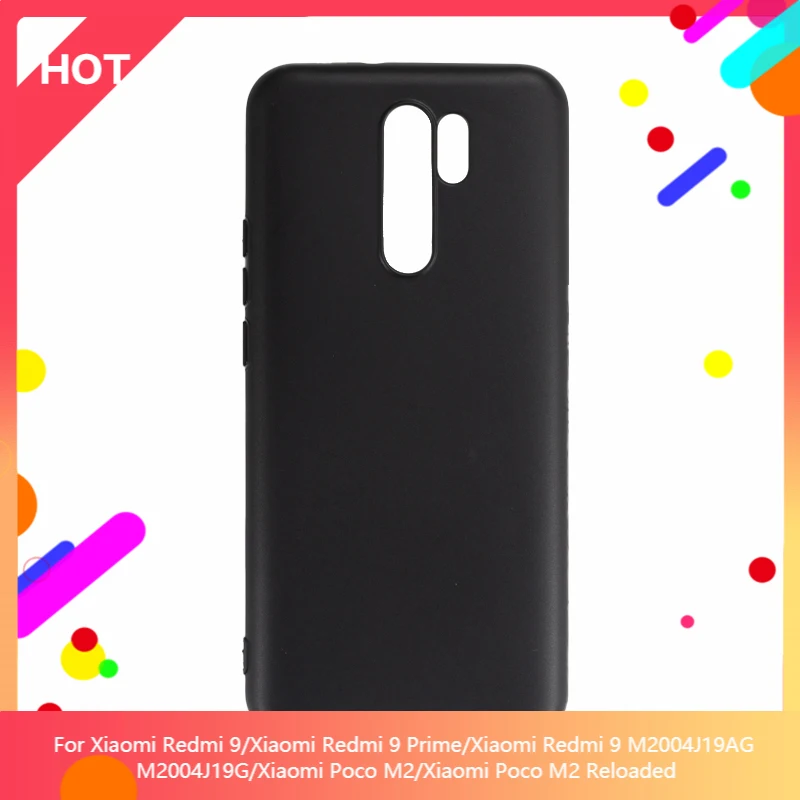 Чехол для Redmi 9 матовый Мягкий Силиконовый ТПУ задняя крышка Xiaomi Prime M2004J19AG M2004J19G Poco