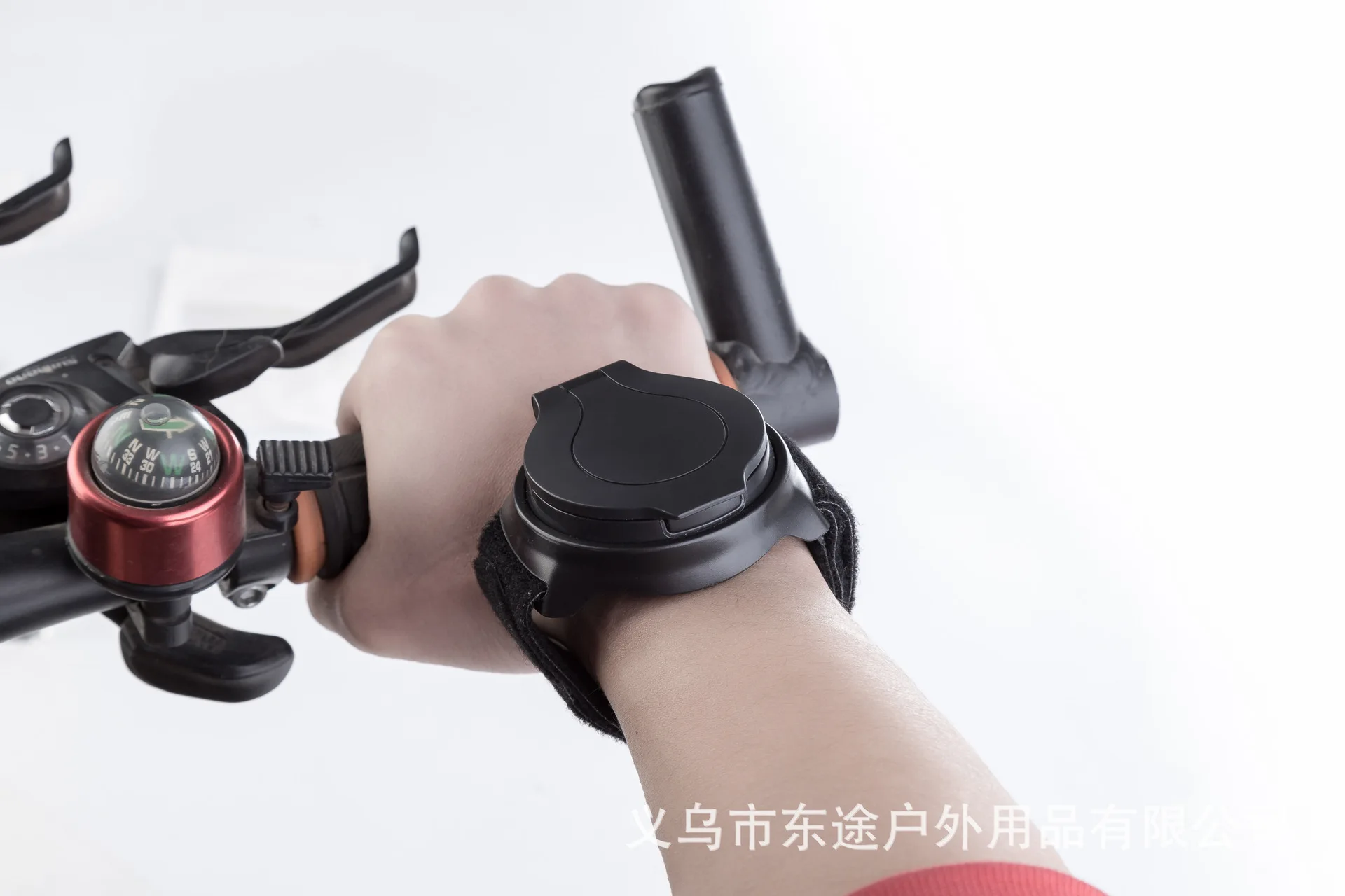 Bicycle Rearview Mirror Wrist Rear-view Mirror Riding with Wrist Strap Arm Rear View Mirror Convex Mirror Rearview Mirror Cross