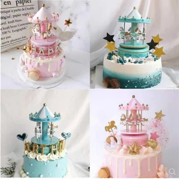 

Cake Decoration Carousel Music Box Ferris Wheel Children's Birthday Gift Holiday Decoration Accessories cake decorating tools