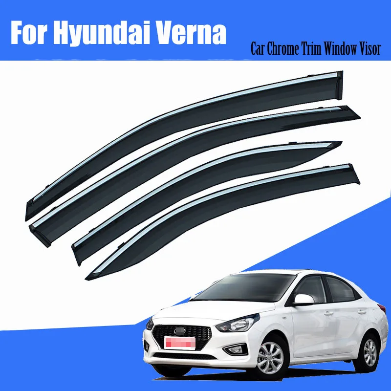 Для автомобиля HYUNDAI VERNA солнцезащитный козырек защита от дождя вентиляционные тенты аксессуары 4 шт