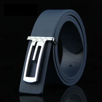

New men's big G smooth buckle belt casual fashion buckle belt