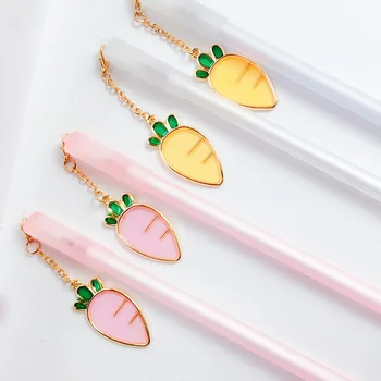 

1 pcs Gel Pens Colorful carrot black colored kawaii gel-ink pens pens for writing Cute stationery office school supplies