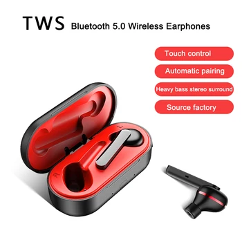 

Hanven W-02 TWS 5.0 Bluetooth Earphone, wireless earphone with Touch control for iphone 11, mate30, note10,xiaomi note10