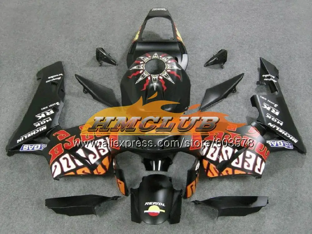 Литые изделия для Honda CBR 600RR 600F5 CBR600 RR 2003 2004 72CL. 84 CBR600RR CBR600F5 CBR 600 RR F5 03 04 OEM стиральная машина с черным серебро обтекатели - Цвет: No. 14