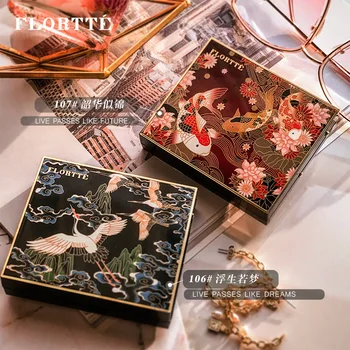 

flortte/Flower Los Leah Eye Shadow Blush Composite Zhaohua Bright Chinese-style Makeup Palette Trimming Multi-Purpose