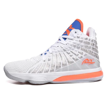 

Hemmyi Basketball Shoes Men's Perfessional Responsive Cushioning Sneakers Men Breahtable Upper Sport Flexible Non-slip Sneakers