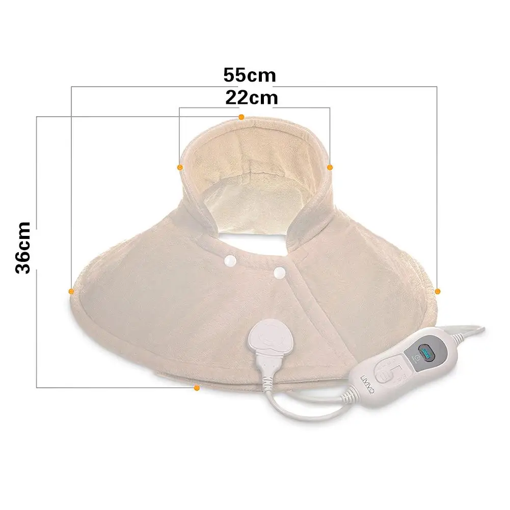 Heating Pad For Neck Shoulder Pain Relief With 3 Heat Settings With Auto-Off For Neck Shoulders And Upper Back Massage