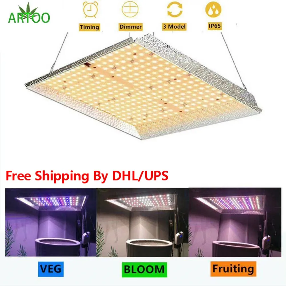 

2000W Timer And Dimming LED Grow Lights Sunlike Full Spectrum VEG/BLOOM Indoor Hydroponics Kits Grow Ten For The Medical Plants