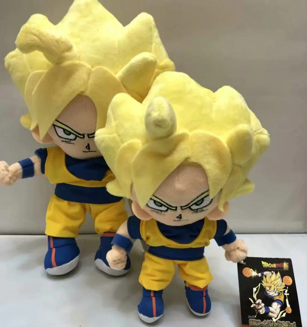 30 см Dragon Ball Z плюшевая кукла игрушка Супер Saiyan Бог Сон Гоку фигурка мягкая плюшевая кукла детские игрушки подарок аниме плюш