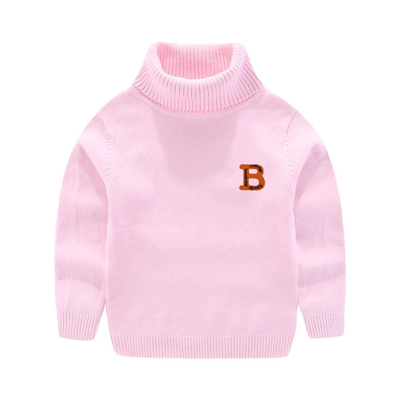 

2019 Autumn & Winter Children Black And White with Pattern Base Sweater Junior High School STUDENT'S Men's Small CHILDREN'S Lett