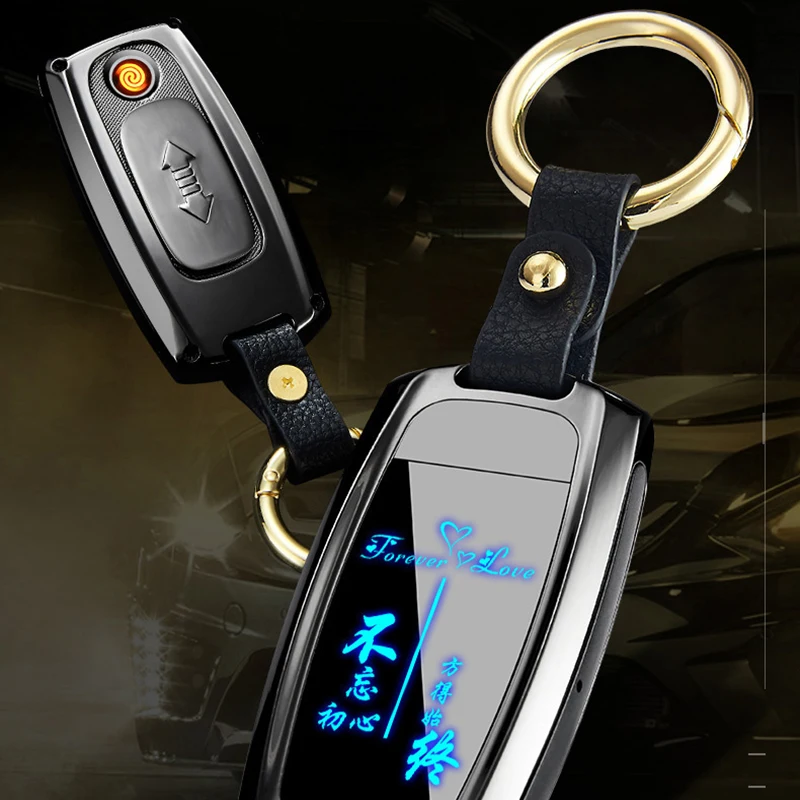 

Car Keychain Pendant Multifunctional Lighter Charging USB Cigarette Lighter Tengsten Heating Wire Encendedores Gadgets for Men