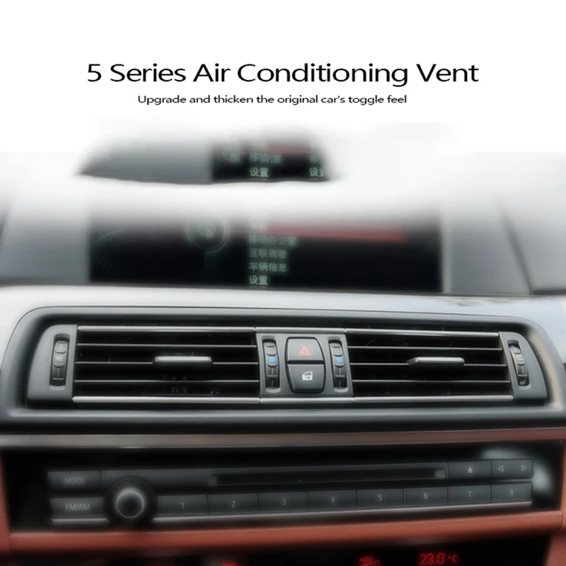 Dashboard Central Air Conditioner Vent Grille Complete Assembly for BMW 5 Series F10 F11 F18