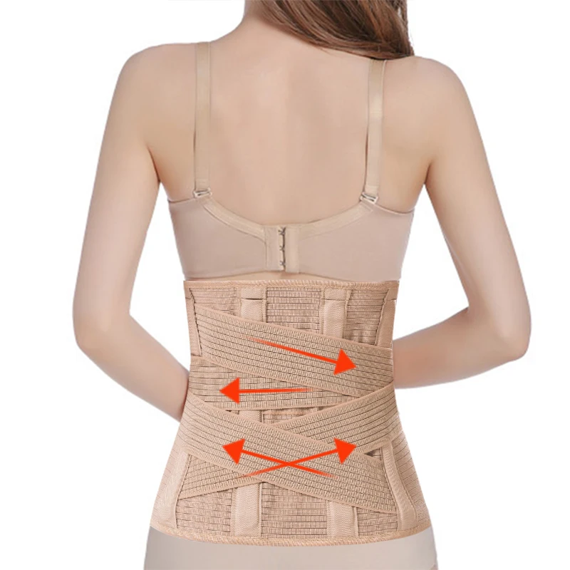 

4 Layer Lumbar Support Belt Body Shaping Belt Full Lower Waist Support Lower Back Brace Waist Belt Braces for Lower Back Pain