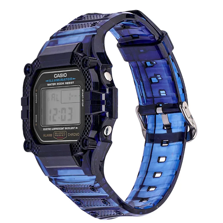 Watch Band Strap For Casio DW5600 GW-5610 Bracelet Watchband Cover Resin Wristband Screen Protectors Case for G-SHOCK Wrist band 