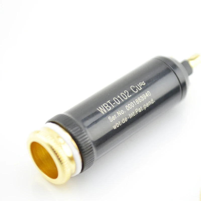 2 шт штекер, WBT-0102Cu 99.998% медный штекер RCA, 24K gold platd Одиночный разъем