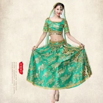 

Belly Dance India Sari Clothing Woman Dance ballerina danse gymnastic unitards