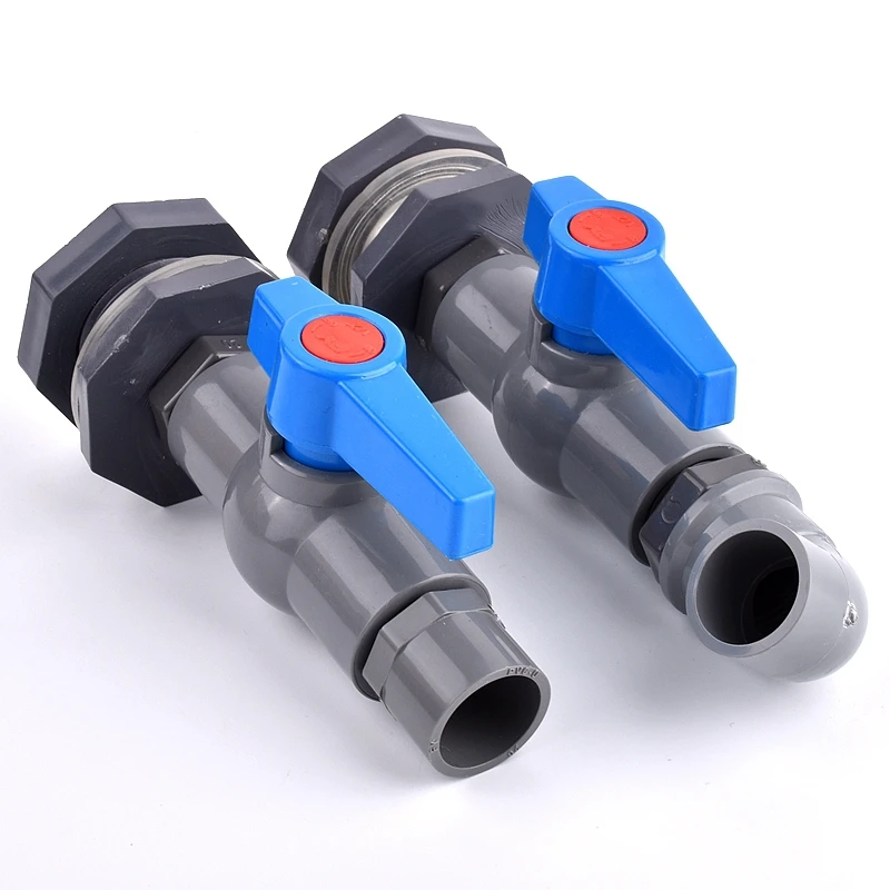 1Set 1/2" 3/4" 1" PVC Aquarium Fish Tank Connector Inlet Water Drain Pipe Joint Valve Irrigation Water Tank Bulkhead Fittings tank tap connector tank tap adapter plastic pipe connector water pipe connector pipe connector water pipe fitting irrigation pipe fitting plastic pipe fitting tank fitting connector