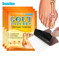 24pcs Sumifun New Gout Treatment Patch Finger Bunion Toe Pain Relief Medical Plaster Foot Thumb Analgesic Stickers Health Care