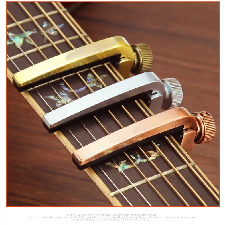 Pince de guitare Capo guitare acoustique portable Rdeghly avec 2 pics pour  violon ukulélé basse 