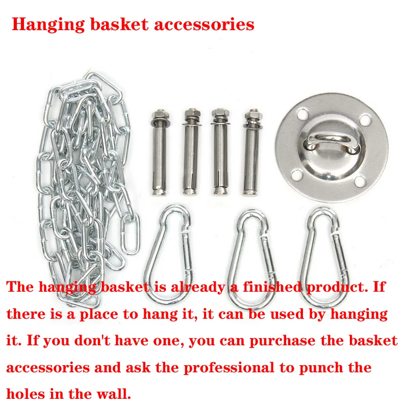 accessories Детская подвесная корзина в скандинавском стиле, качели для дома, спальни, балкона, колыбель, кресло для питомца, гамак - Цвет: accessories