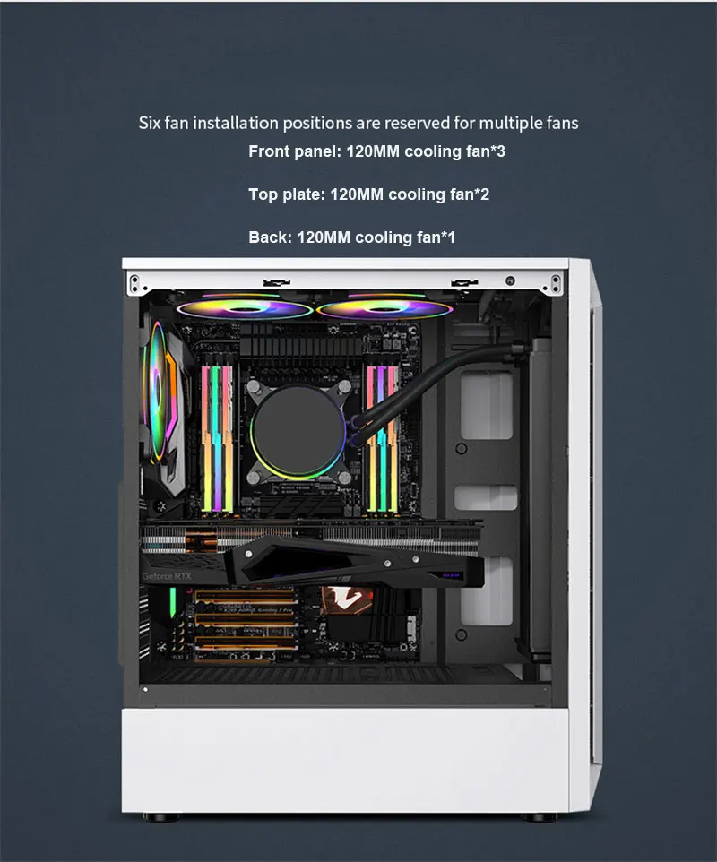 Bilah Lampu RGB Transparan Sisi Casing 