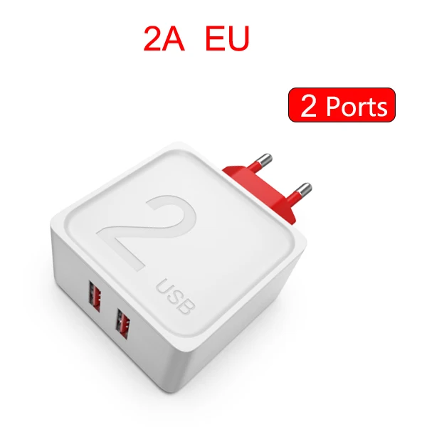 CBAOOO USB зарядник Быстрая зарядка 3,0 ЕС адаптер 2 порта зарядное устройство для мобильного телефона 5 в 2.4A usb зарядка для iPhone/samsung/Millet - Цвет: White
