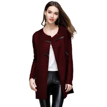 Womens Autumn Winter Warm Sweaters Luxury Fashion Bohemian Clothing 2021 New Casual Sweet Elegant Clothes Cotton Knit Cardigan