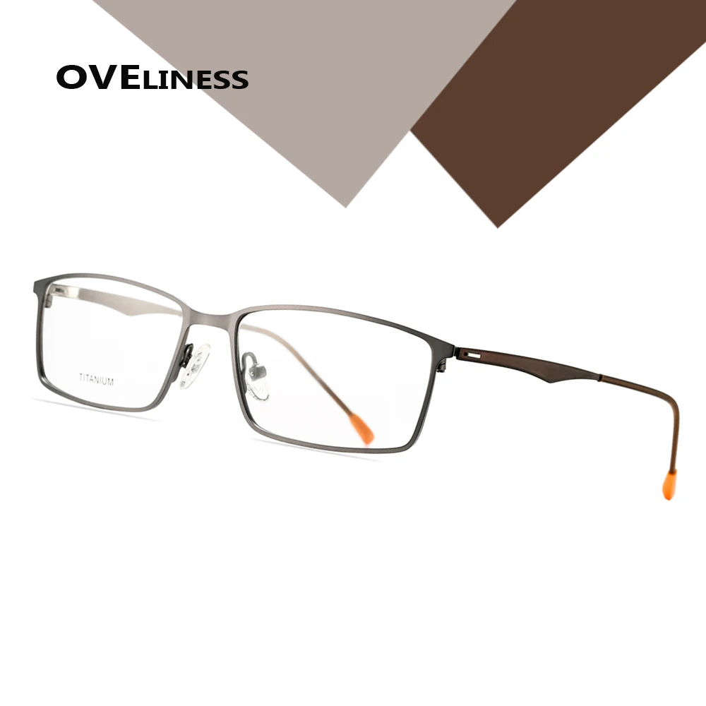 

2020 Titanium Alloy eyeglasses Male eye Glasses Frame Women Men Optical Full Metal Eyewear Myopia Prescription Computer glasses