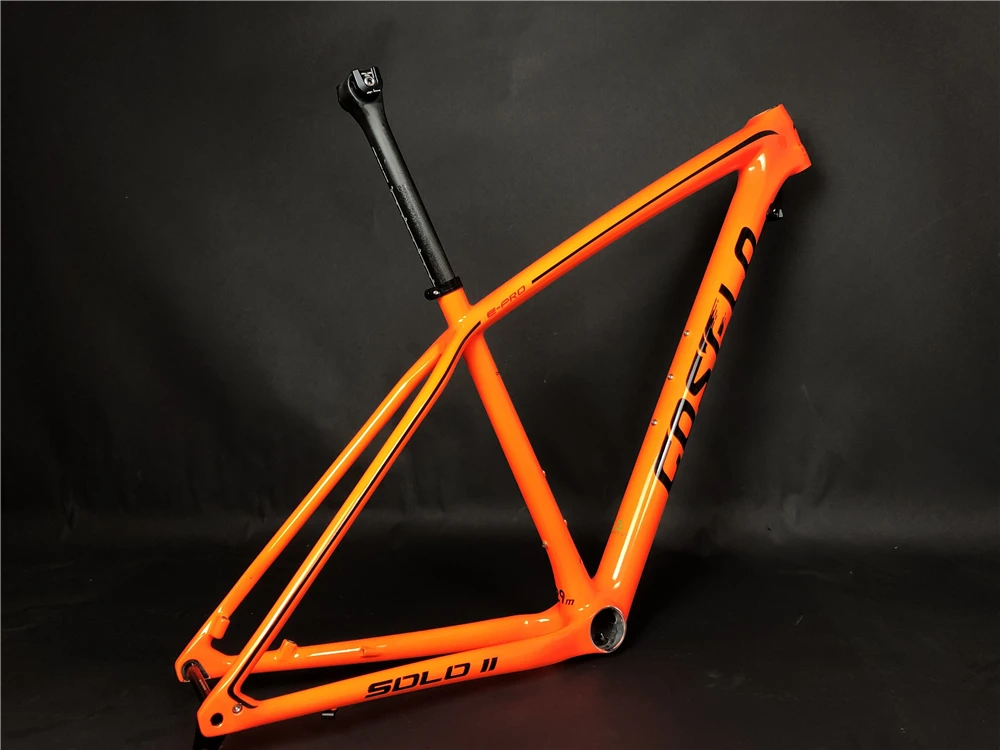 Flash Deal 2019 T1000 Carbon Fiber Costelo SOLO II Mountain MTB 29er Carbon frame bicycle frame seatpost clamp only 820-920g Super light 2