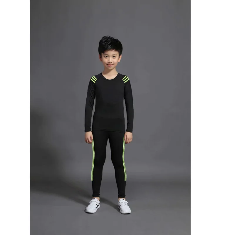 

Fitness Service MEN'S Suit Children Quick-Dry MEN'S Tights Long Sleeve Training Suit Running Fitness Sports Gym Clothing