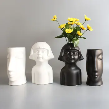 

Body Art Design Flower Vase Nude Female Sculpture Flower Vase Creative Hobby Vase Planting Machine Home Accessories Ornamental