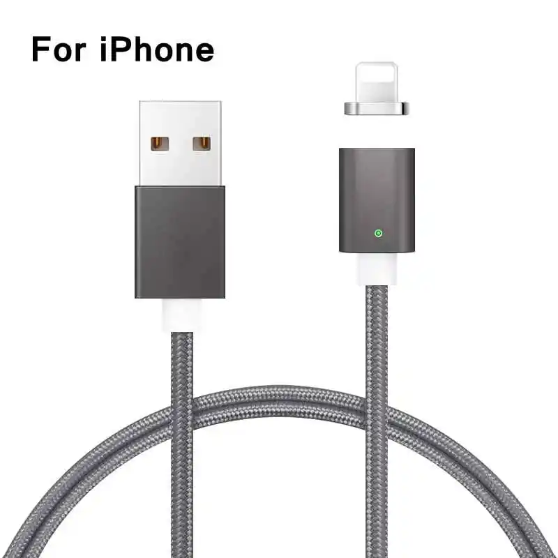 Светодиодный магнитный кабель Micro usb type C супер быстрая зарядка телефона Microusb type-C магнитное зарядное устройство usb c для iphone huawei xiaomi