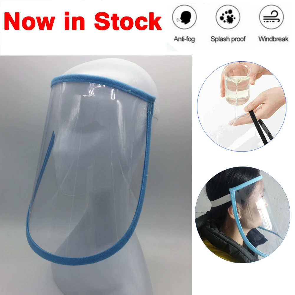 

Safety Clear Face Shield Eyes Full Face Cover Anti Fog Spray Helmet Anti Dust Plastic Protective Mask Hat Random Color 1PC