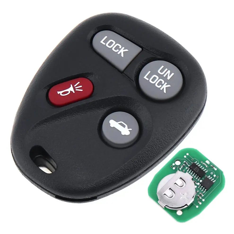 

315 MHZ 4 Buttons Portable Keyless Entry Remote Key Fob ABO1502T for Chevrolet GMC 2002-2004 No Battery