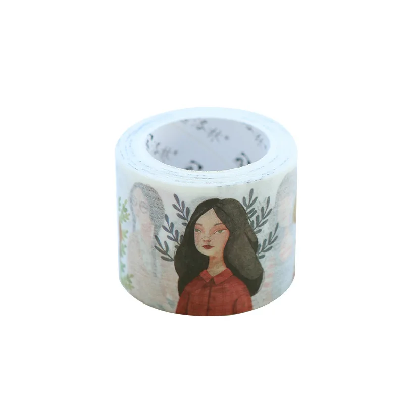 1 шт. васи лента для рукоделие Подарочная упаковка Скрапбукинг клейкая бумага маскирующая лента с дизайном девушки цветы узоры