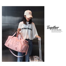 

Sports Gym Bag Fitness Bag Travel Handbag Yoga With Shoes Compartment Foldable Luggage