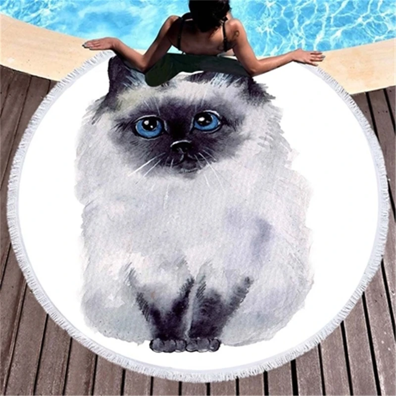 Summer-Large-Microfiber-Round-Beach-Towel-3d-Cartoon-Cat-Printed-Tapestry-For-Adults-Tassel-Bath-Towel.jpg_640x640 (3)