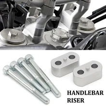 Para triumph tiger explorer xcx xca xr xrx xrt 2016 2017 2018 motocicleta guidão risers braçadeira montagem riser