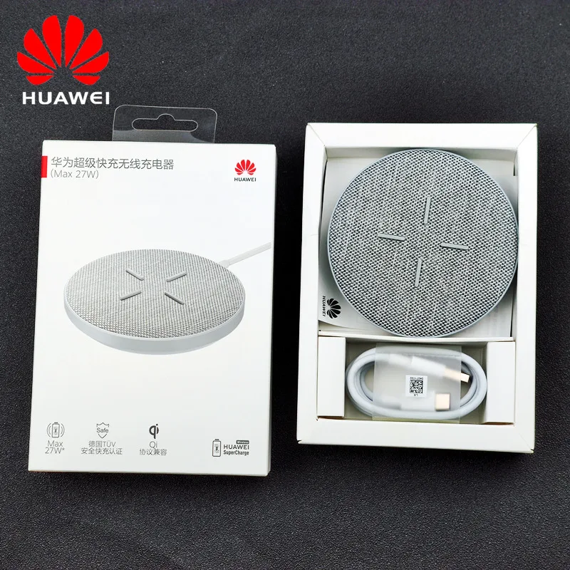 

Max 27W Huawei Wireless Charger Supercharge WPC QI Fast Charge Dock stand for P30 mate 20 pro 30 5G PRO quick for iphone 11