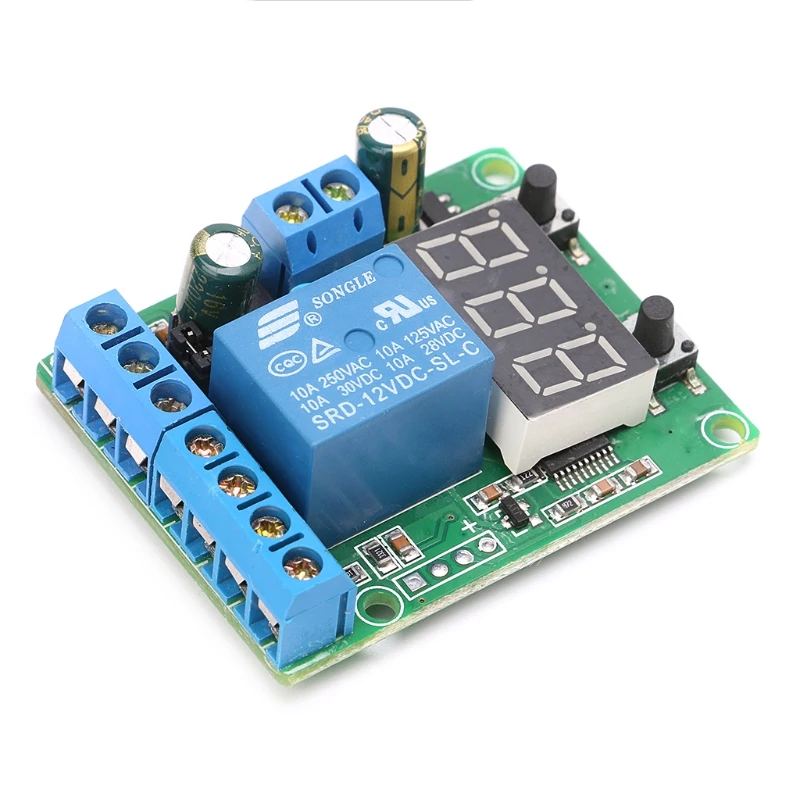 

DC Relay Module Control Board 12V Switch Load Voltage Detection Test Monitor