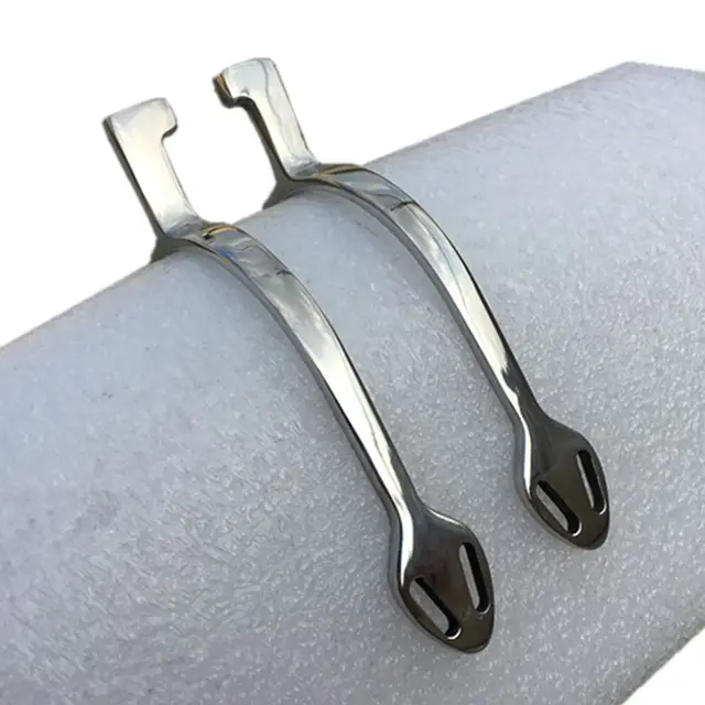 Enghlish Stainless Steel Riding Spurs Horse Equipement 3cm Square Neck Spur Enghlish Stainless Steel Riding Spurs Horse Equipement 3cm Square Neck Spur