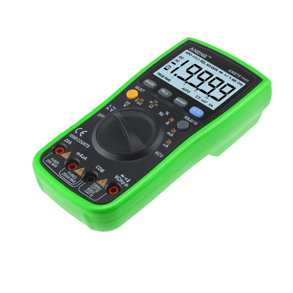 Высокоточный интеллектуальный цифровой мультиметр автоматический многофункциональный электрик цифровой дисплей Aneng An870
