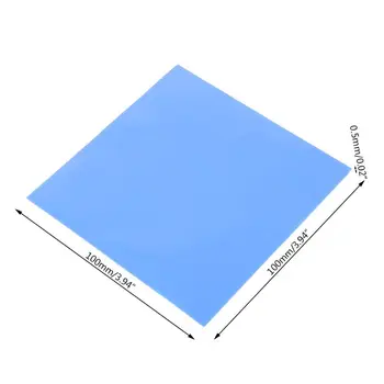 

2020 New 100mmx100mmx0.5mm 1Sheet/100PCS Thermal Pad GPU CPU Heatsink Cooling Conductive Silicone Pad